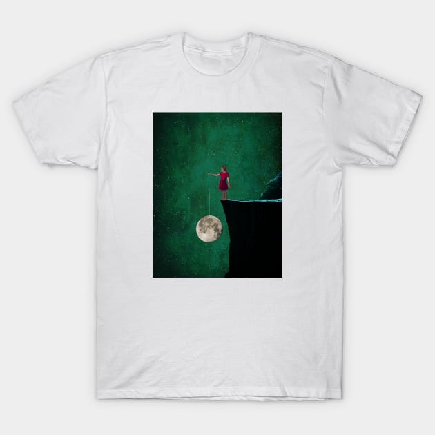 Yoyo moon T-Shirt by mintchocollage